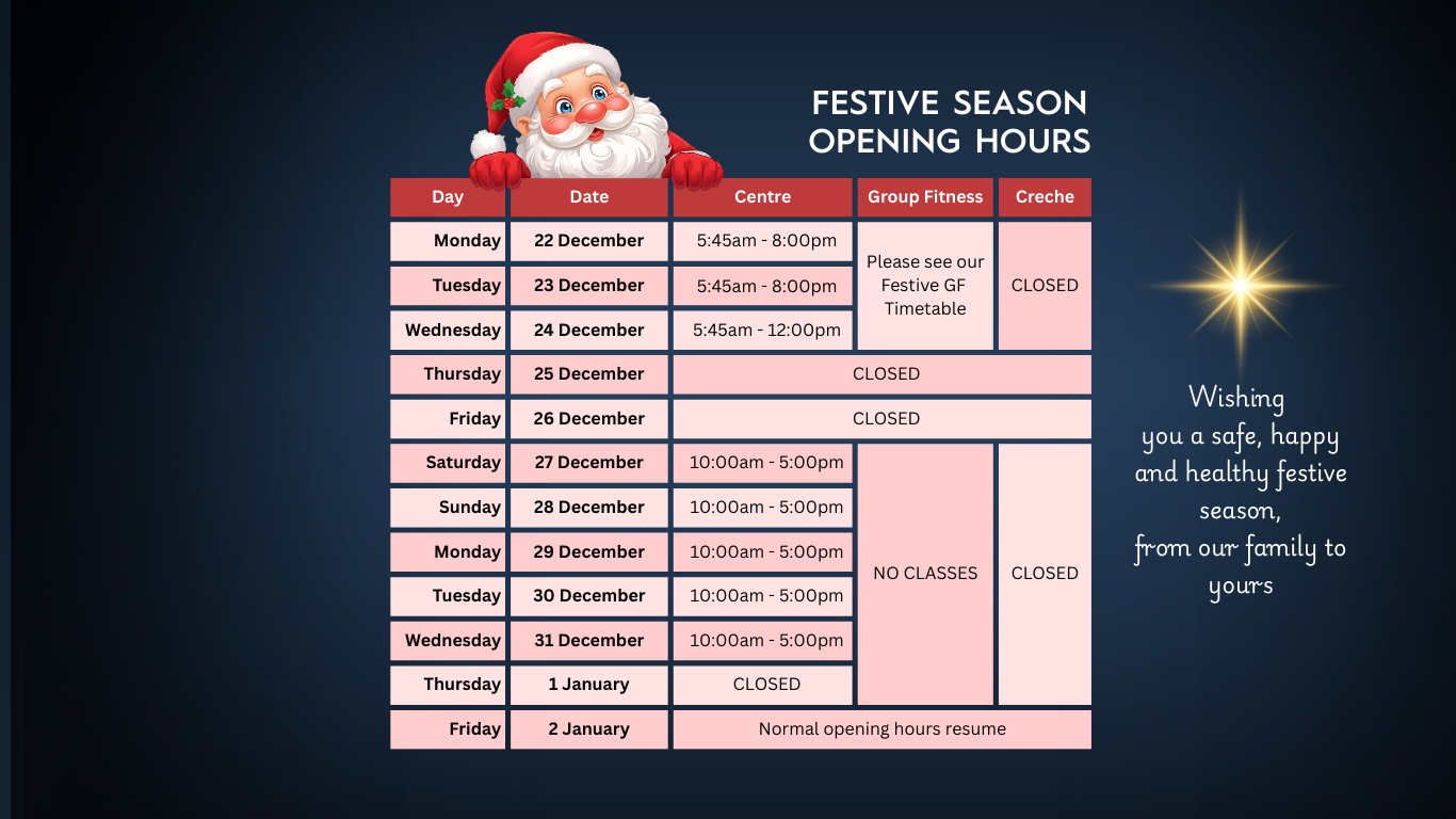 🎄 Festive Season Opening Hours at LLC